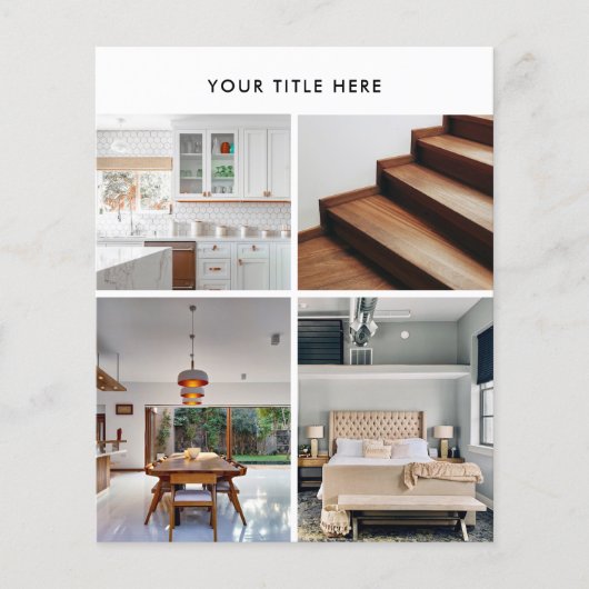 Business 4 Promotionele Foto Dubbelzijdig Flyer (Voorkant)