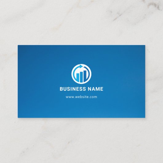 Business Accountant Logo | Minimale moderne zakenr Visitekaartje (Achterkant)