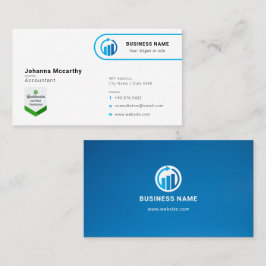 Business Accountant Logo | Minimale moderne zakenr Visitekaartje