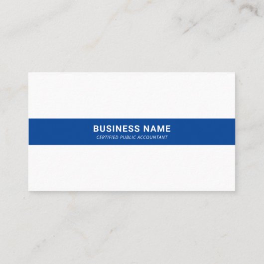 Business Accountant Logo | Minimale moderne zakenr Visitekaartje (Achterkant)