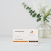 Business Accountant Logo | Minimalistisch modern Visitekaartje (Staand voorkant)