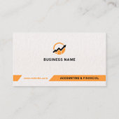 Business Accountant Logo | Minimalistisch modern Visitekaartje (Achterkant)