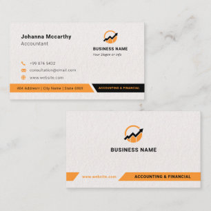 Business Accountant Logo   Minimalistisch modern Visitekaartje
