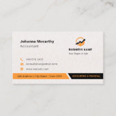 Business Accountant Logo | Minimalistisch modern Visitekaartje (Voorkant)