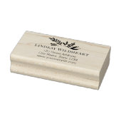 Business Address | Botanical Logo Business Rubberstempel (Stempel)