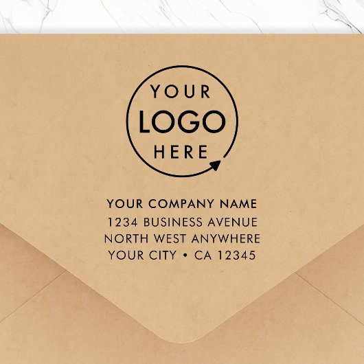 Business Address Rubber Stamp | Logo Branded Rubberstempel