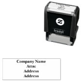 Business Address Self inking stamp Zelfinktende Stempel (In situ)