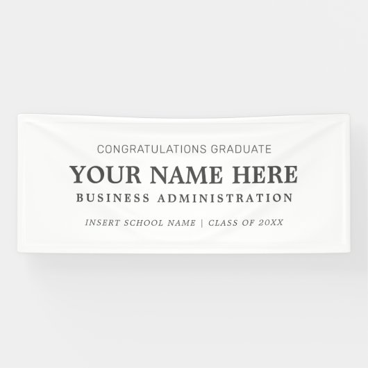 Business Administration College Afstuderen Spandoek (Horizontaal)