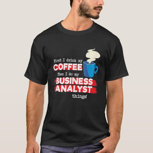 Business Analyst and Coffee  Tank Top (Voorkant)