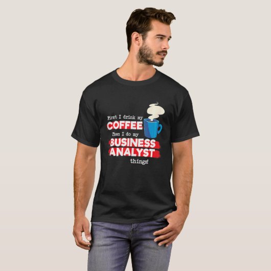 Business Analyst and Coffee  Tank Top (Voorkant volledig)