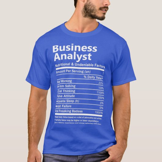 Business Analyst Business Analyst    Tand Gift T-shirt (Voorkant)