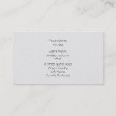 Business Analyst - Phoenix, rode soep, gouden blik Visitekaartje (Achterkant)