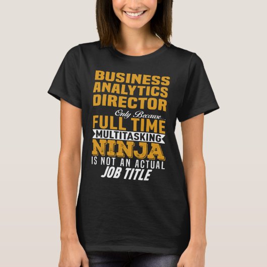 Business Analytics Director T-shirt (Voorkant)