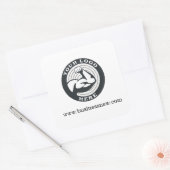 Business and Merk Logo DIY Company Vierkante Sticker (Envelop)
