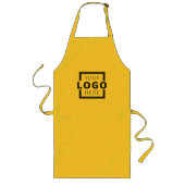 Business Apron met Custom Corporate Logo Lang Schort (Voorkant)