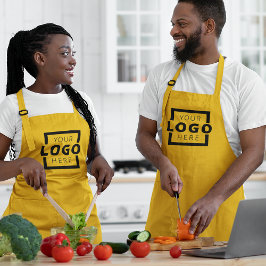 Business Apron met Custom Corporate Logo Lang Schort