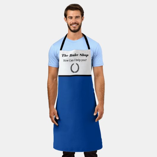 Business Apron personaliseert tekst en eenvoudig b Schort (Gedragen)