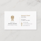Business Art Gallery | Modern minimalist Visitekaartje (Voorkant)