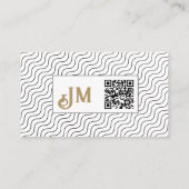 Business Art Gallery | Modern minimalistisch bedri Visitekaartje (Achterkant)