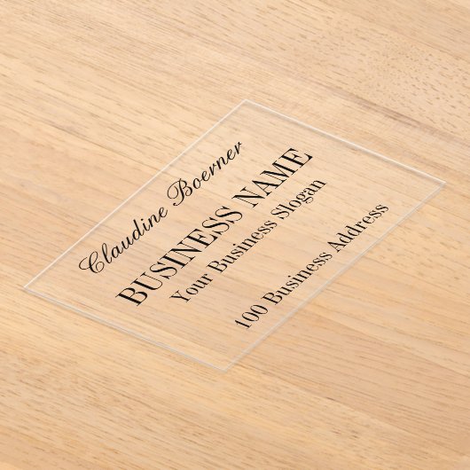 Business Artist Crafter Kleine Betaalbare Acryl Acryl Uitnodigingen (Laagn)