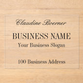 Business Artist Crafter Kleine Betaalbare Acryl Acryl Uitnodigingen (Voorkant)