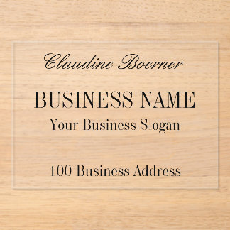 Business Artist Crafter Kleine Betaalbare Acryl Acryl Uitnodigingen