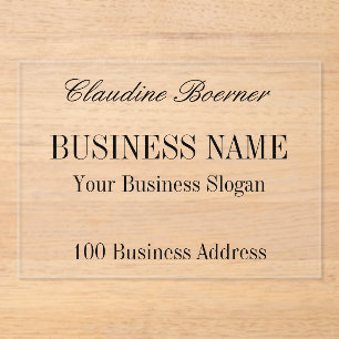 Business Artist Crafter Kleine Betaalbare Acryl Uitnodigingen