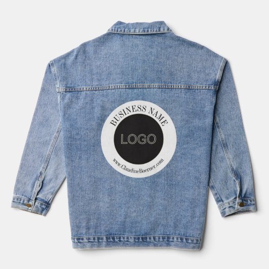 Business Artist Crafter Upload denim jas Jacket (Achterkant)