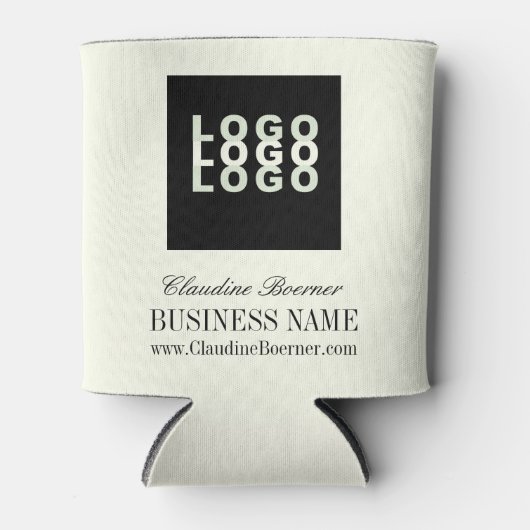 Business Artist Crafter Upload Logo Koelbox Blikjeskoeler (Voorkant)