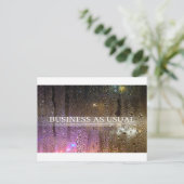 business as usual briefkaart (Staand voorkant)