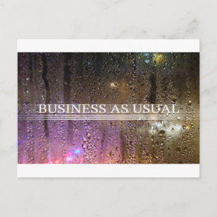 business as usual briefkaart