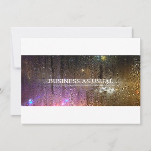 business as usual kaart (Voorkant)