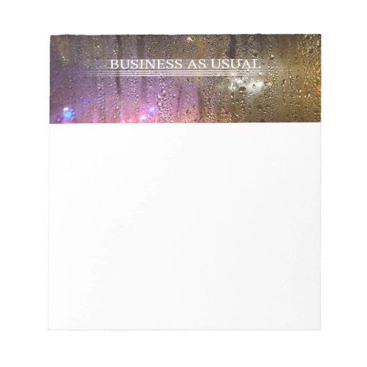 business as usual notitieblok (Voorkant)