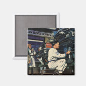 Business Auto Mechanic, Auto Repair Service Magneet (Voorkant / Achterkant)