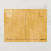 Business Autumn Oak Tree laat een fijne deken over Briefkaart (Achterkant)