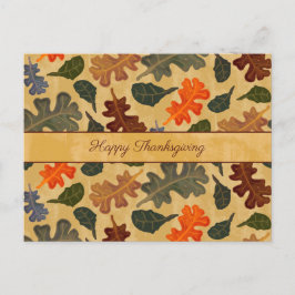 Business Autumn Oak Tree laat een fijne deken over Briefkaart