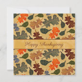 Business Autumn Oak Tree laat een fijne deken over Kaart (Voorkant)