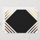 Business Awards Gala Elegant Gold Black Kaart (Achterkant)