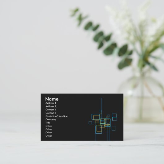 business b_box visitekaartje (Staand voorkant)