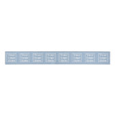 Business Baby Blue Uw Logo hier Sjabloon Grosgrain Lint (Voorkant)
