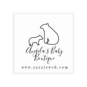 Business Baby Boutique Clothing Logo Rubber Stamp Rubberstempel