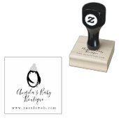 Business Baby Boutique Clothing Penguin Logo Rubberstempel (Gestempeld)