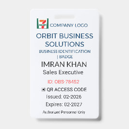 Business Badge | ID Badge – QR Logo