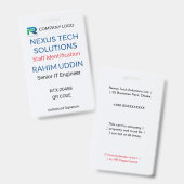 Business Badge | Staff Badge – ID Logo (Voor- en achterkant)