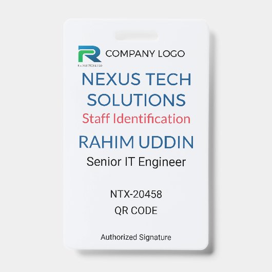 Business Badge | Staff Badge – ID Logo (Voorkant)