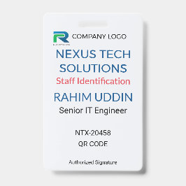 Business Badge | Staff Badge – ID Logo