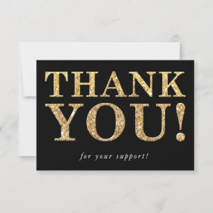 BUSINESS BEDANKT logo modern glam insert zwart