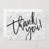 BUSINESS BEDANKT modern script invoegen marmer log (Voorkant / Achterkant)