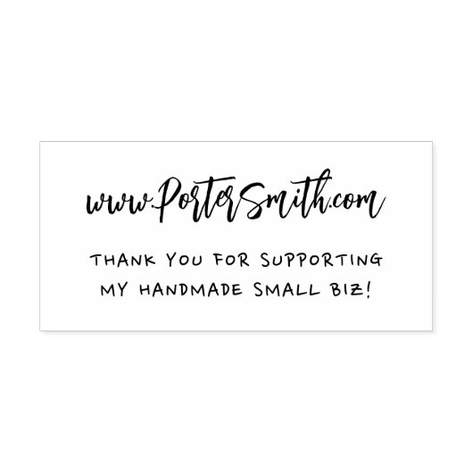 Business Bedankt | Professioneel Rubberstempel (Afrduk)