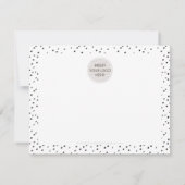 BUSINESS BEDANKT U chique moderne zwarte inkt wit (Achterkant)